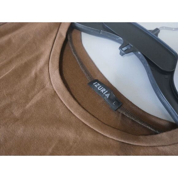 Women's Coffee Curved-Hem Hi-Low Sleeveless Shirt Dress - Picture 7 of 8